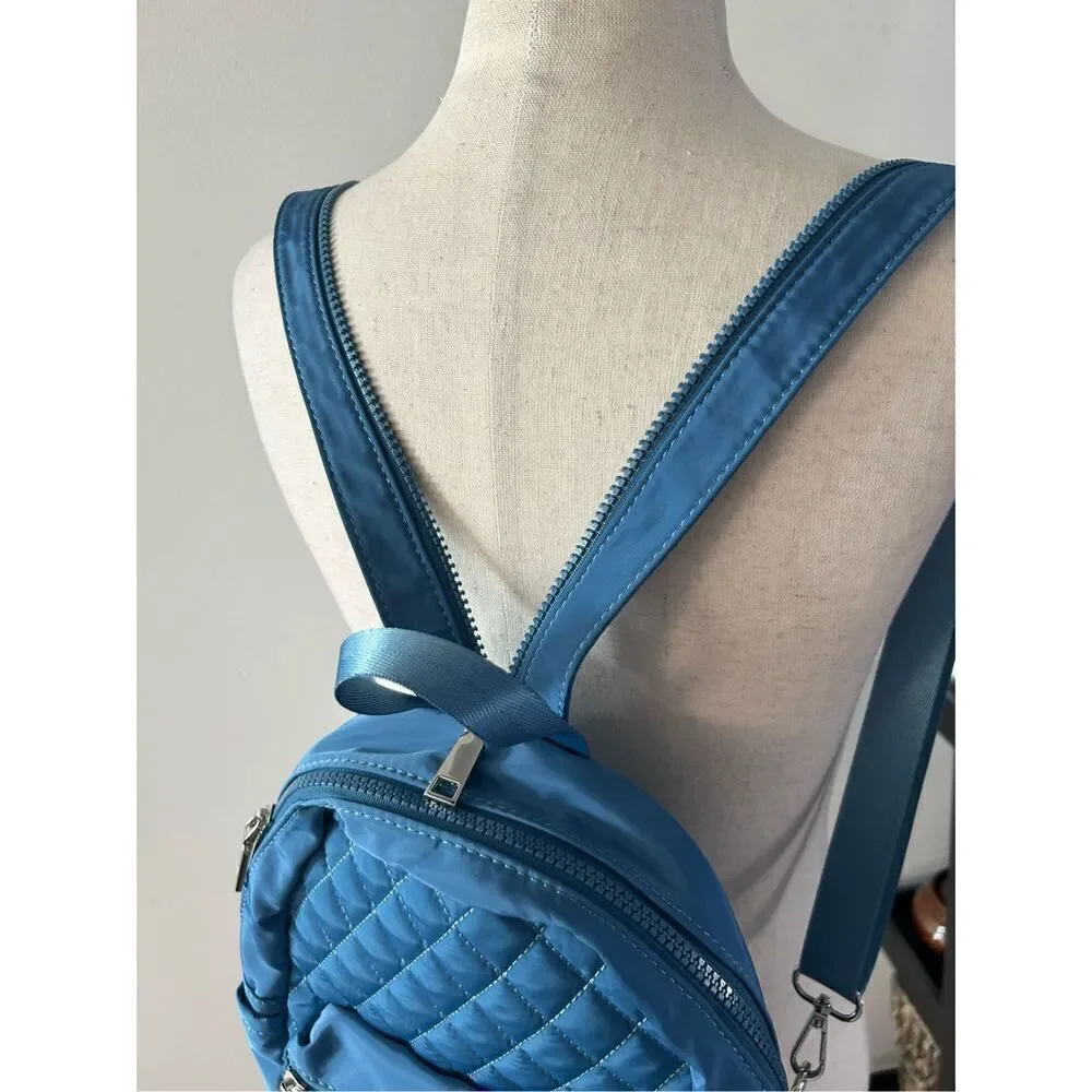 Urban Expressions Bailey Women Backpack Quilted,Material - Nylon blue